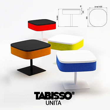 Tabisso Unita Low-Table: Sleek Design Solution 3D model image 1 