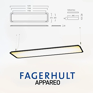 Fagerhult Appareo Pendant Light 3D model image 1 