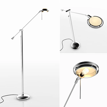 Elegant Winston Floor Lamp 3D model image 1 