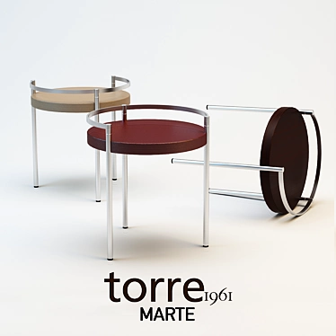 Marte Coffee Table: Italian Craftsmanship 3D model image 1 