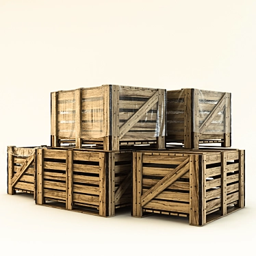 Versatile Storage and Transport Crate 3D model image 1 
