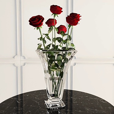 7 Roses in Vase | Max 2011 | Textures Included 3D model image 1 