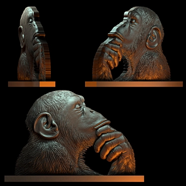 3D Monkey Model 3D model image 1 