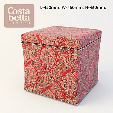 Costa Bella Browne Pouf 3D model image 1 