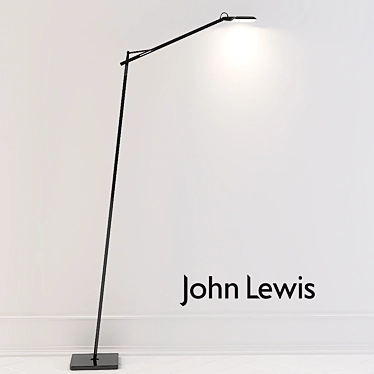 Sleek Black Flos Kelvin Floor Lamp 3D model image 1 