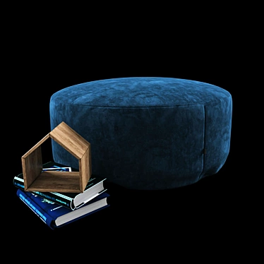 Elegant Decor Pouf 3D model image 1 