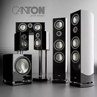 Immersive Audio Bliss: Canton Vento Speaker Set 3D model image 1 