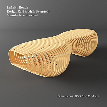 Eternal Elegance: Infinity Bench 3D model image 1 