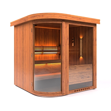 Relaxation Haven: Home Sauna 3D model image 1 