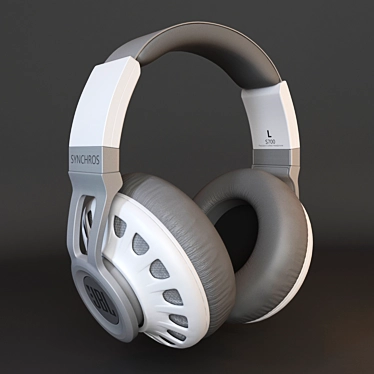 JBL Synchros S700: Wired Headphones with 50mm Dynamic Drivers & Leather Headband 3D model image 1 