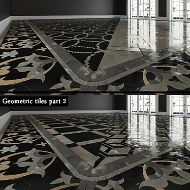 Versatile Geometric Tiles Set 3D model image 1 