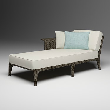 Sun Bed Right Arm Sofa 3D model image 1 