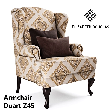 Classic Ethnic Armchair DUART Z45 3D model image 1 