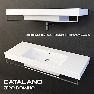 Catalano Zero Domino Washbasin Set 3D model image 1 