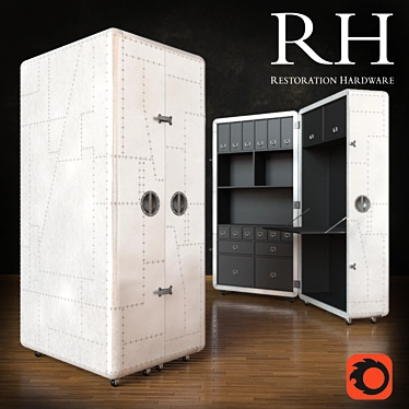 Restoration Hardware Blackhawk Secretary Trunk