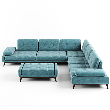 Nill's Pralin Sofa: Luxurious & Comfortable 3D model image 1 