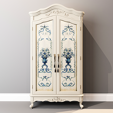 Vintage Chic Wardrobe 3D model image 1 