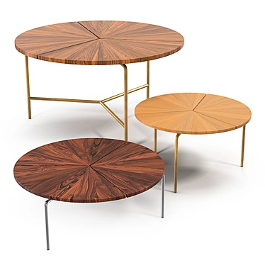 Circular Table Collection: Elegant and Functional 3D model image 1 