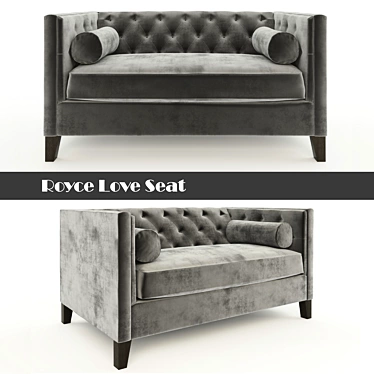 Elegant Royce Love Seat 3D model image 1 