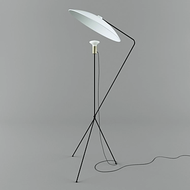 Sleek Solveig Floor Light 3D model image 1 
