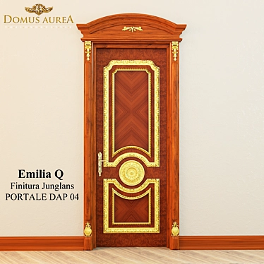 Elegant Emilia Q Junglans Door 3D model image 1 