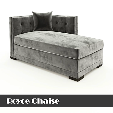 Contemporary Royce Chaise: Elegant and Comfortable 3D model image 1 