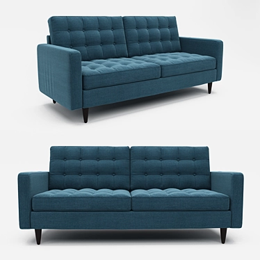 Azure Empress Upholstered Sofa 3D model image 1 