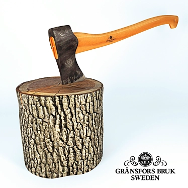 Pro Forest Axe: Superior Tree Felling 3D model image 1 