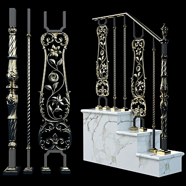 Grande Forge Versailles Staircase 3D model image 1 