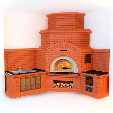 Cozy Fire: Heat Your Home 3D model image 1 