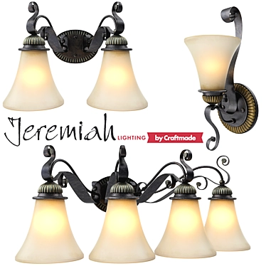 Jeremiah Lighting Kingsley Wall Sconce 3D model image 1 