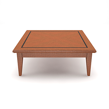 Oak Tea Table 3D model image 1 