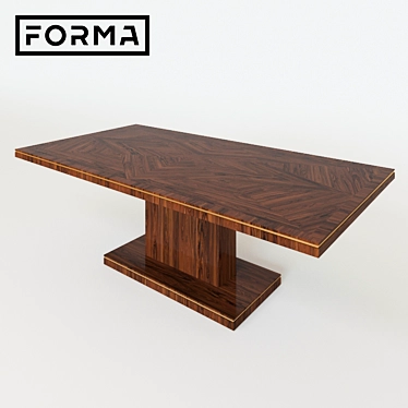 Prime Forma Dining Table PRM-08 3D model image 1 