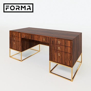 Forma Prime PRM-21 Desk: Elegant and Practical 3D model image 1 