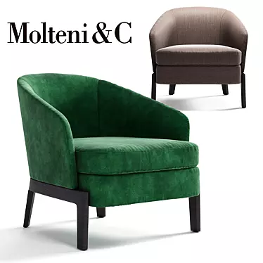 Title: MOLTENI&C CHELSEA Armchair - Modern Elegance for Your Space 3D model image 1 