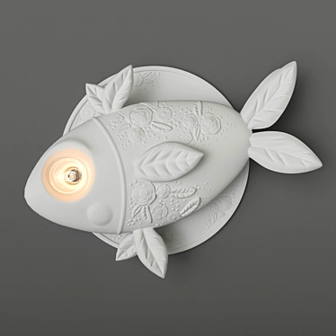 Karman APRILE AP132 1B INT Italian Fish Wall Light 3D model image 1 