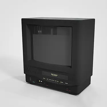 Vintage TV Set 3D model image 1 