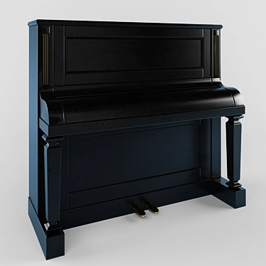 Restored Antique Piano 3D model image 1 