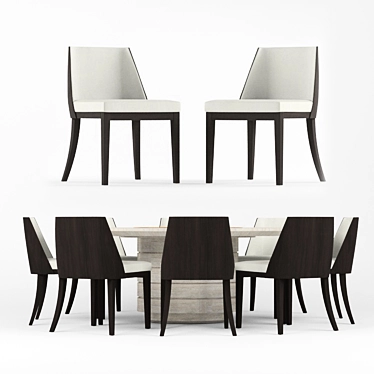 Versatile Chair Table Combo 3D model image 1 