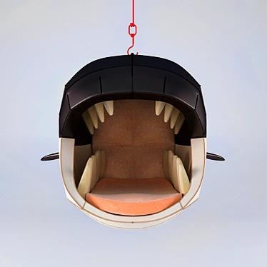 Playful Hanging Shark Chair by Porky Hefer 3D model image 1 