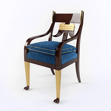 Empire Style Chair 3D model image 1 