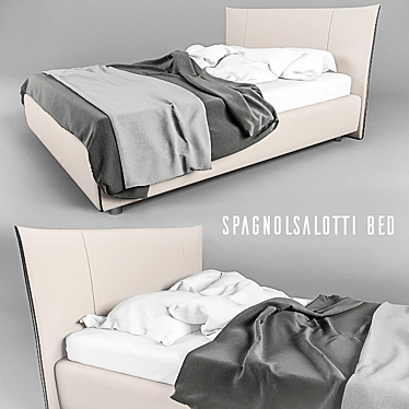 Italiano Elegante Bed 3D model image 1 