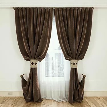 No translation needed. 
Archived Curtains Model: MaxVray+FBX+Textur 3D model image 1 