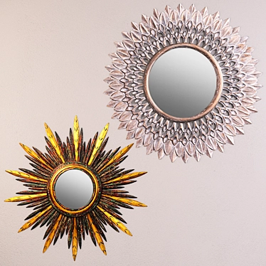 Radiant Reflections: Sunburst & Starburst 3D model image 1 