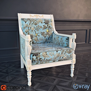 Keng Macon Armchair 3D model image 1 