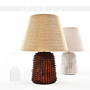 Sophisticated Table Lamp - Arteriors Home 3D model image 1 