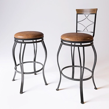 Bolivia Swivel Bar Chair: Elegant Design, Premium Quality! 3D model image 1 