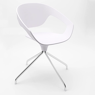 Sleek Vad Swivel Chair 3D model image 1 
