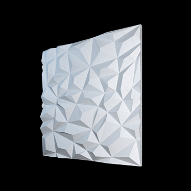 Elegant 3D Crystal Panel 3D model image 1 