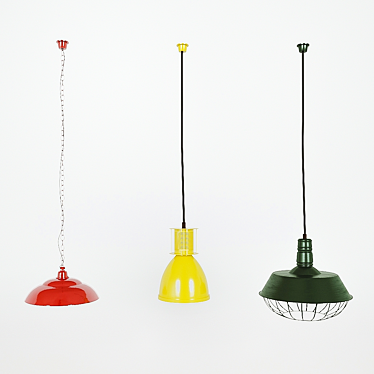 Loft Designe Lamps: Sleek and Stylish Lighting 3D model image 1 